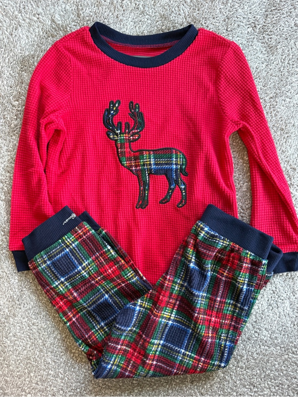 Eddie Bauer Plaid Deer PJ Set